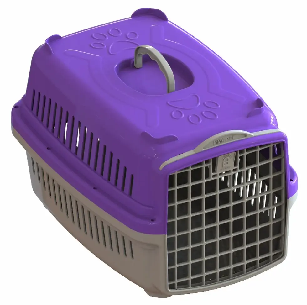 Caixa de Transporte Pet tam. N1 cor Roxa - MMA Pet
