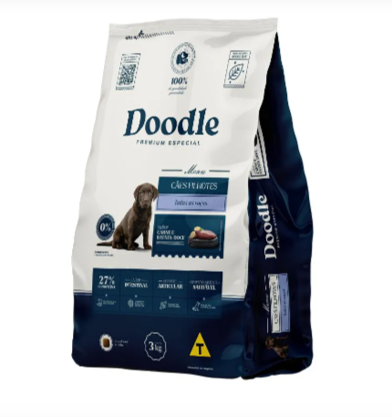 Ração Premium Especial Cães Filhotes todas as Raças 3kg - Doodle