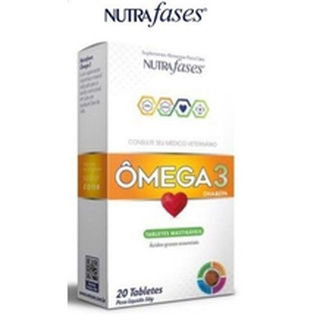 Suplemento Vitamínico Cães Nutrafases Omega 3 com 20 tabletes - Vetzam