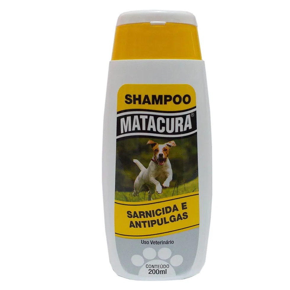 Shampoo Cães Sarnicida e Antipulgas 200ml - Matacura