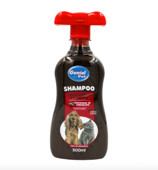 Shampoo Pet cheiro Chocolate Floresta Negra 500ml - Genial Pet