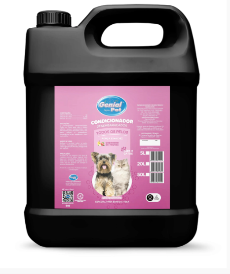 Condicionador e Desembaraçador Pet 5L - Genial Pet