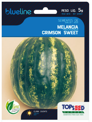 Semente Melancia Fairfax para Plantio Jardim BlueLine 5gr - TopSeed