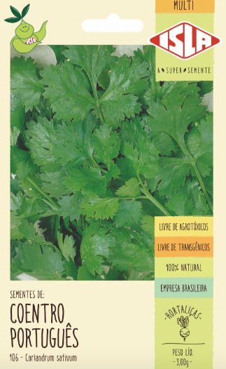 Semente Coentro Português Plantio Jardim Linha Multi 3gr - Isla