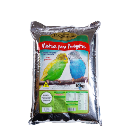 Alimento Pássaros Periquitos Mistura sabor Mel 10kg - Nutripássaros