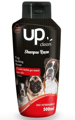 Shampoo Cães Raça Pug, Bulldog e Boxer 500ml - Up Clean | Natural
