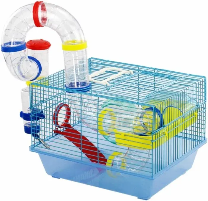 Gaiola Azul com Labirinto para Hamsters - BBB Pet
