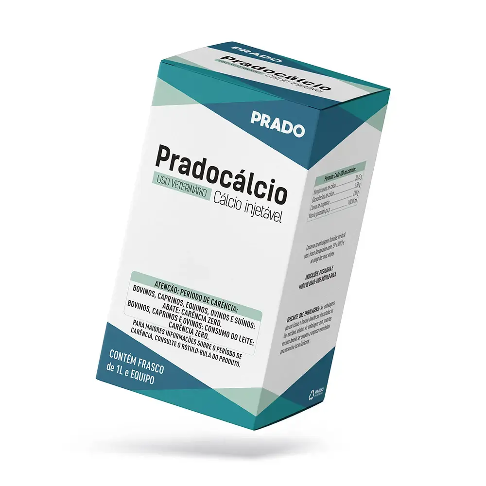 Suplemento Vitamínico Linha Grandes Animais Calcio com Equipo 1L - Prado