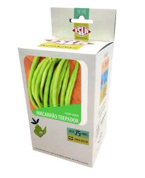 Caixa 25 unids Semente de Feijão-Vagem Macarrão Trepador Plantio Jardim 6g -Isla