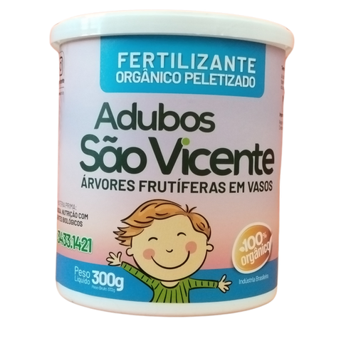 Adubo Orgânico para Árvores Frutíferas em Vasos Pote 300gr - São ...