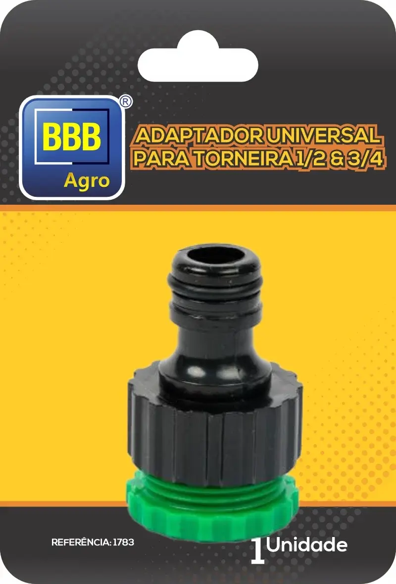 Adaptador Universal Torneira Jardim 1/2 polegada e 3/4 polegada  - BBB Pet