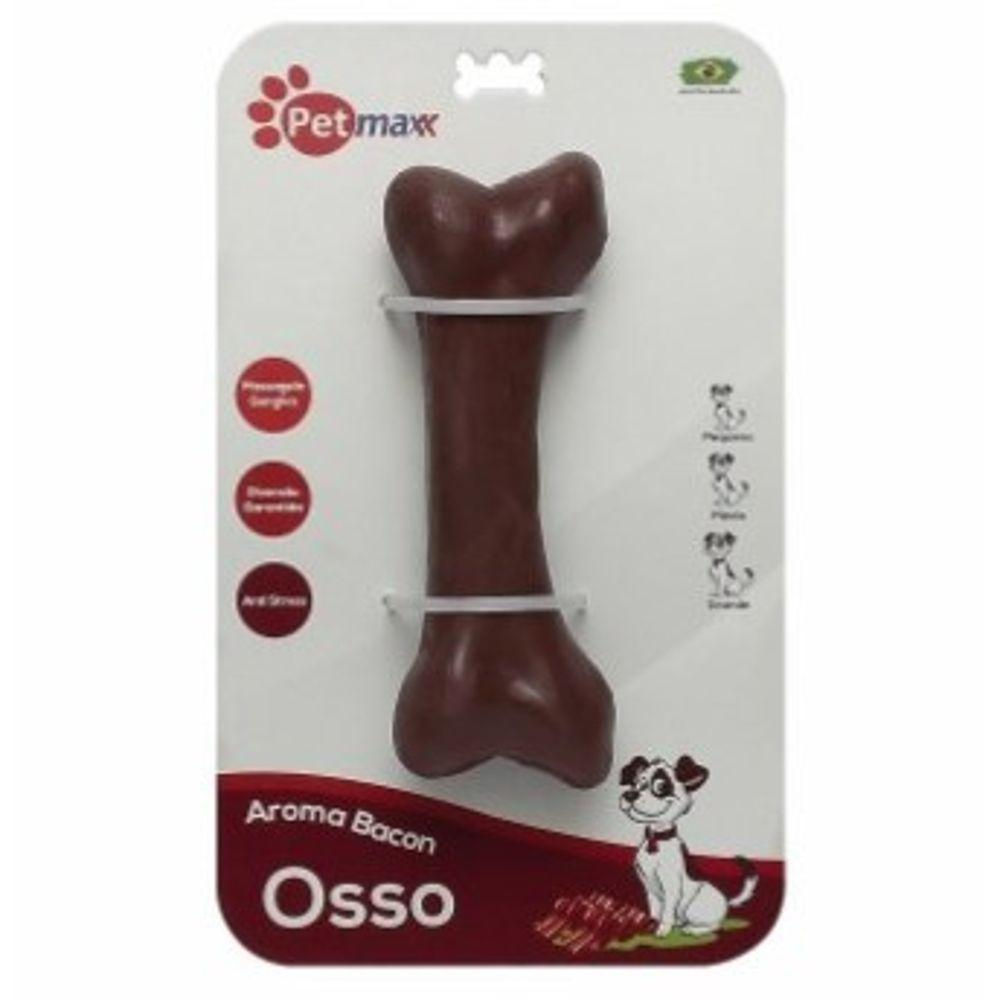 Brinquedo para Cães Osso Aromatizado sabor Bacon tam. P - PetMax