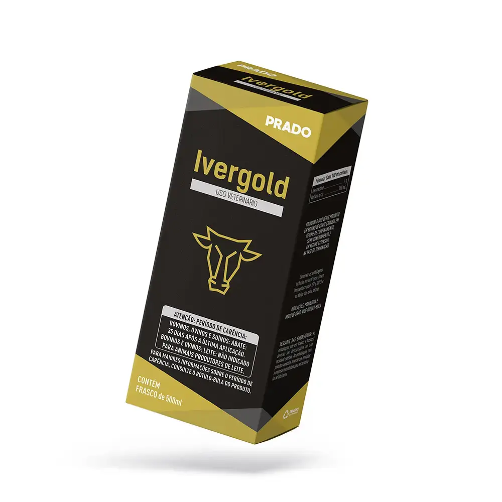Vermífugo Injet. Bovinos, Ovinos e Suínos Ivergold 500ml - Prado