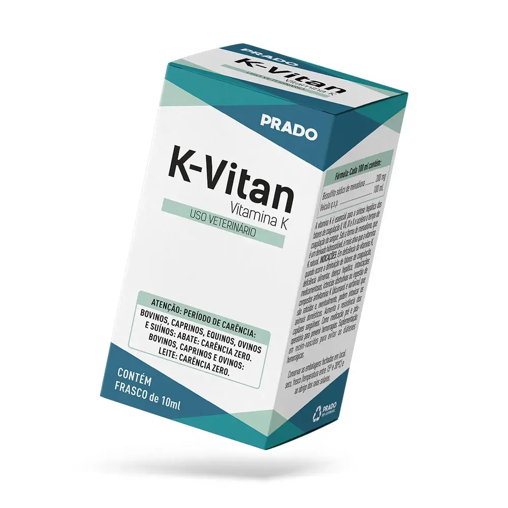 Vitamina K Linha Grandes Animais K-Vitan 10ml - Prado