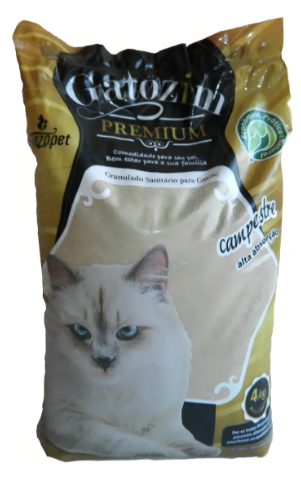 Granulado Sanitário Gatos Linha Premium Campestre 4kg - Gatozim