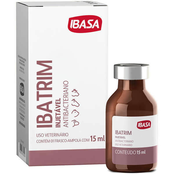 Antibacteriano Injetável Linha Grandes Ibatrim 15ml - Ibasa