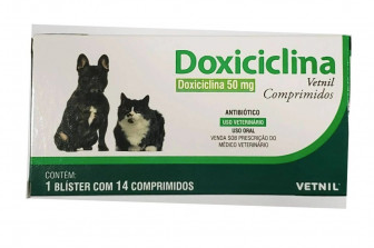 Antibiótico Pet Doxiciclina 50mg com 14 comprimidos  - Vetnil
