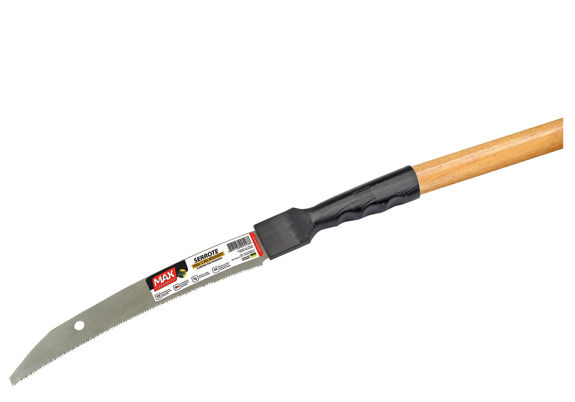 Serrote 12 polegadas de Poda Curvo com Cabo Extensor de 1,4m - Max