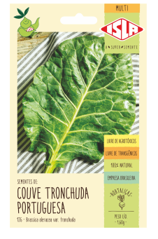 Semente Couve Tronchuda Portuguesa Plantio Jardim Linha Multi 1,6gr - Isla