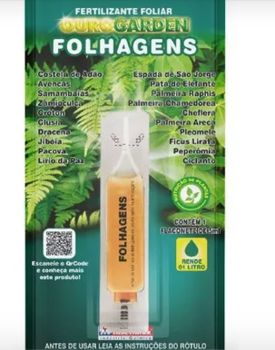Fertilizante Foliar Flaconete para Folhagens e Plantas - OuroGarden
