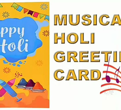MUSICAL HOLI GREETING CARD