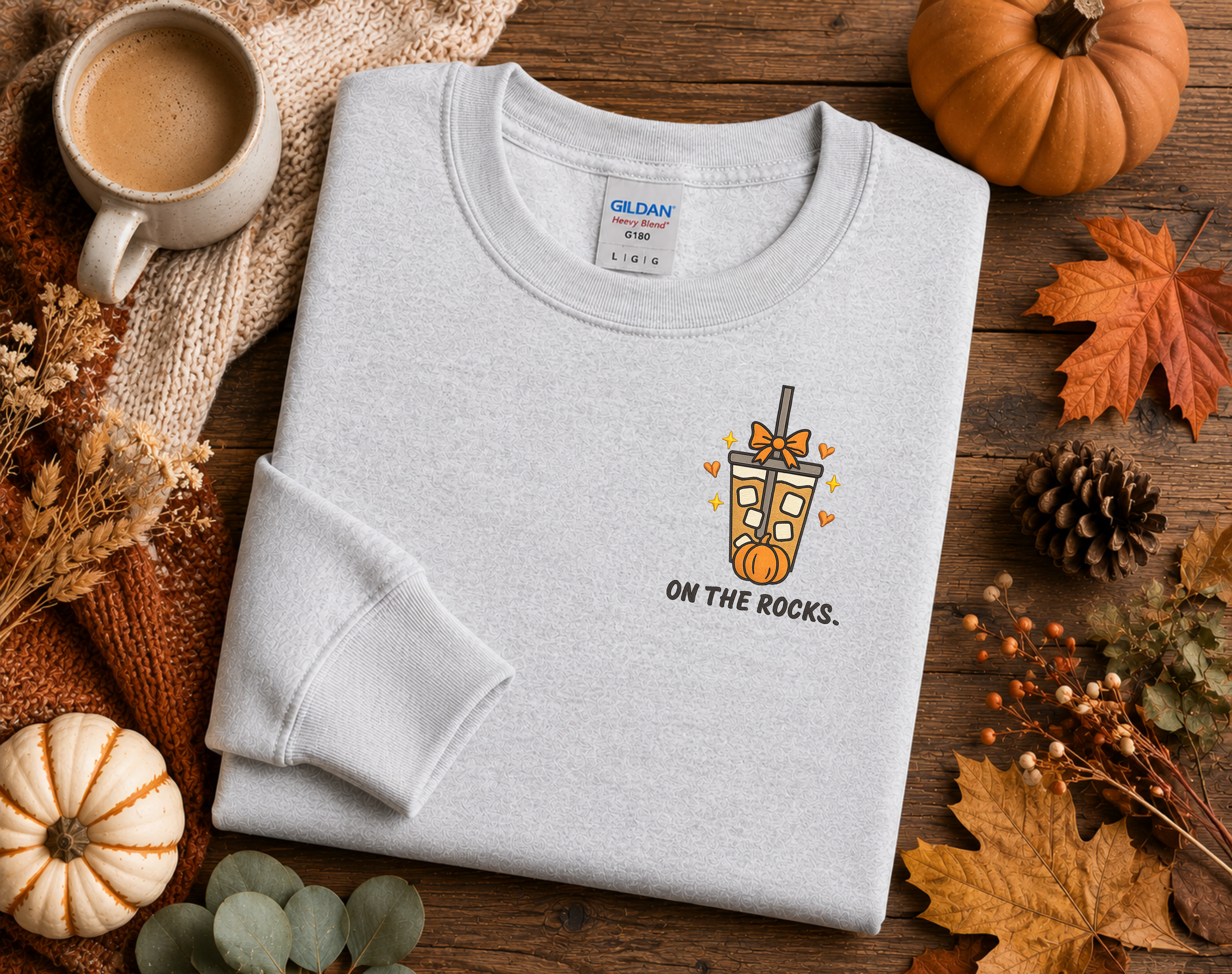On The Rocks - Embroidery Crewneck