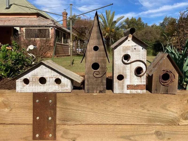 rustic decorative bird house collection