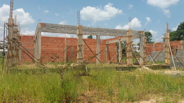 Área de lazer segue em obras