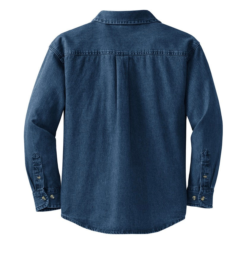 Thumbnail: Denim Monogram Button Down Shirt