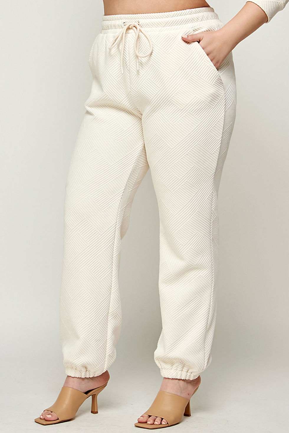 Thumbnail: The “Drop Shoulder Ease” Pink Jogger Set