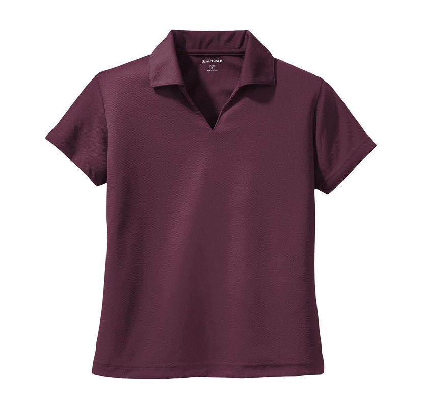 Thumbnail: Ladies V-Neck Dry Mesh Polo 