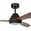 Thumbnail: Fanco Eco Breeze DC 52" (1320mm) Ceiling Fan with LED - Black with Koa Blades
