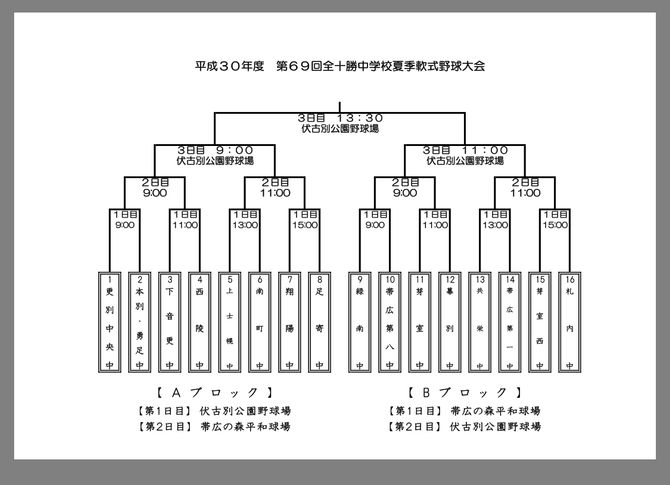 中体連十勝支部…夏