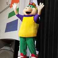 Wally waving