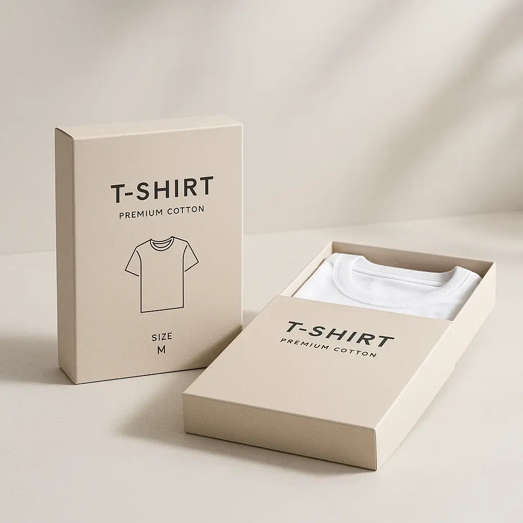 Branded T-Shirt Packaging