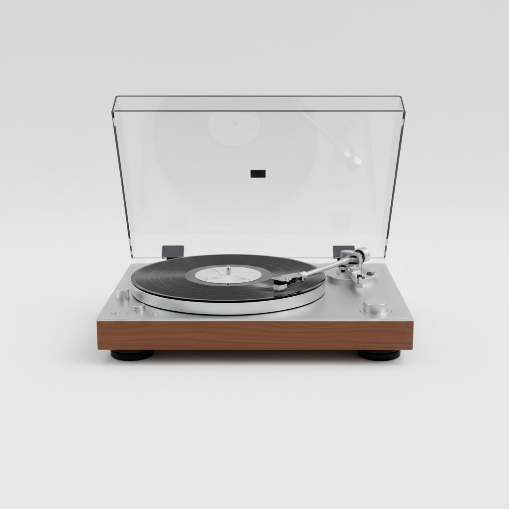 Sleek Belt-Drive Turntable