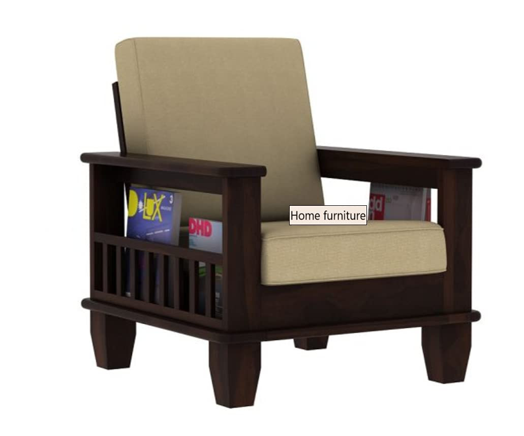 Home furniture Wooden Sofa Set for Living Room and Office Single Seater (1 Seate