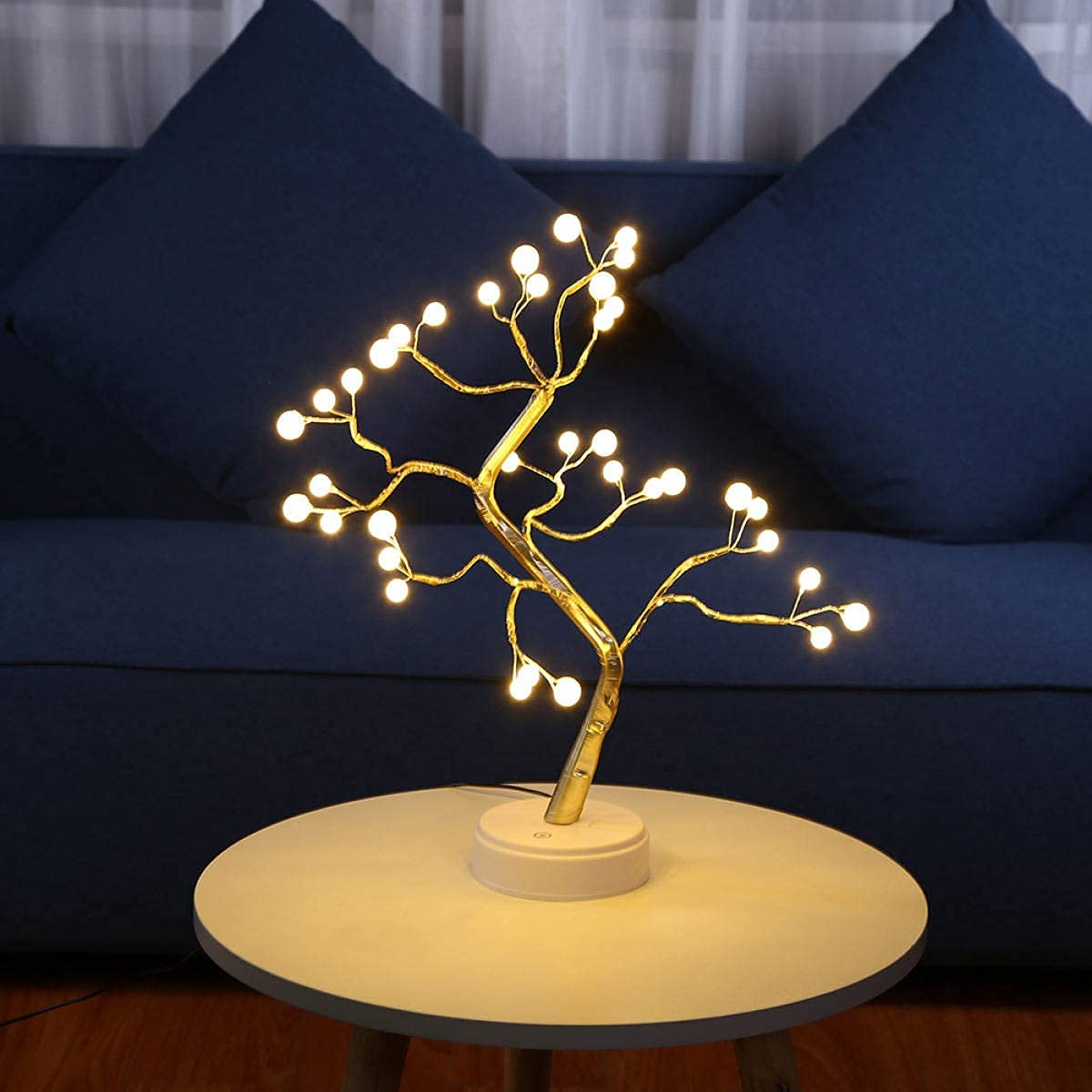 SAIELLIN Fairy Light Tree for Room Décor and Aesthetic Lamps for Living Room, Cu