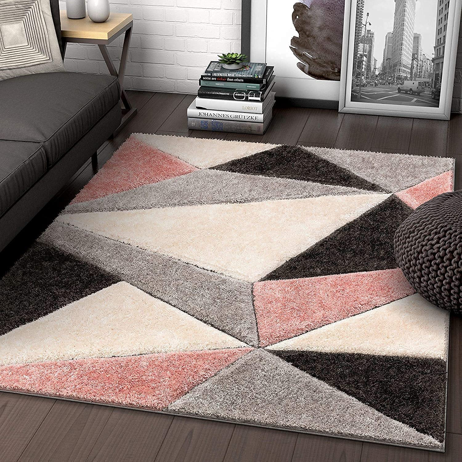 Rugs Planet Soft Handwoven Plain California Premium Shaggy Modern Rug