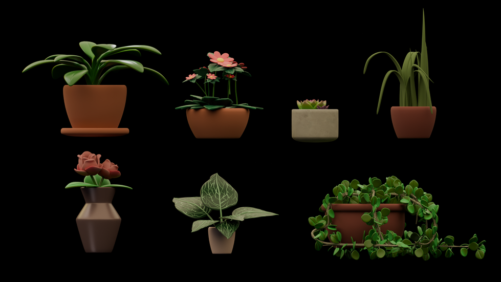 Tiny Picnic Low Poly Assets
