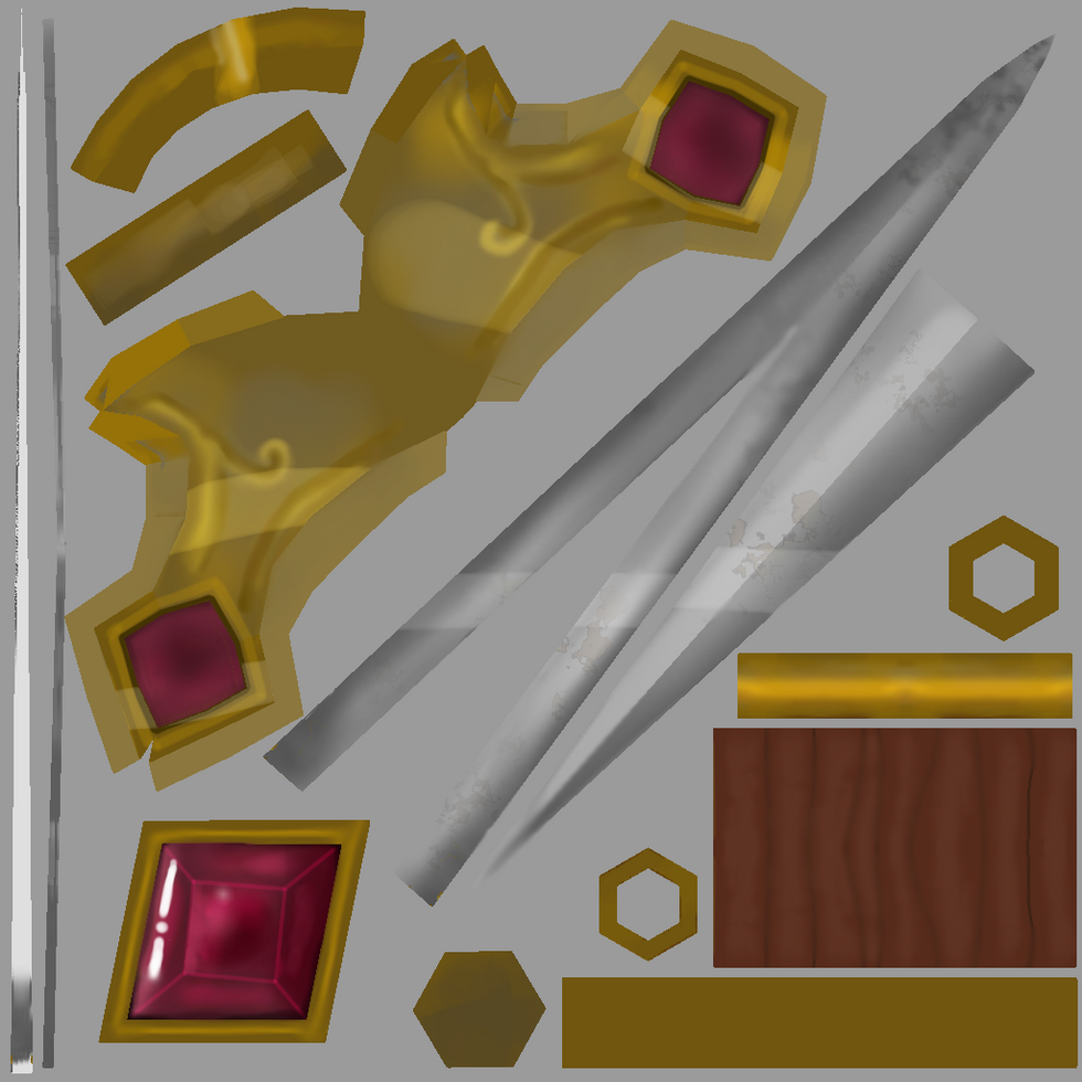 Low Poly Sword Texture