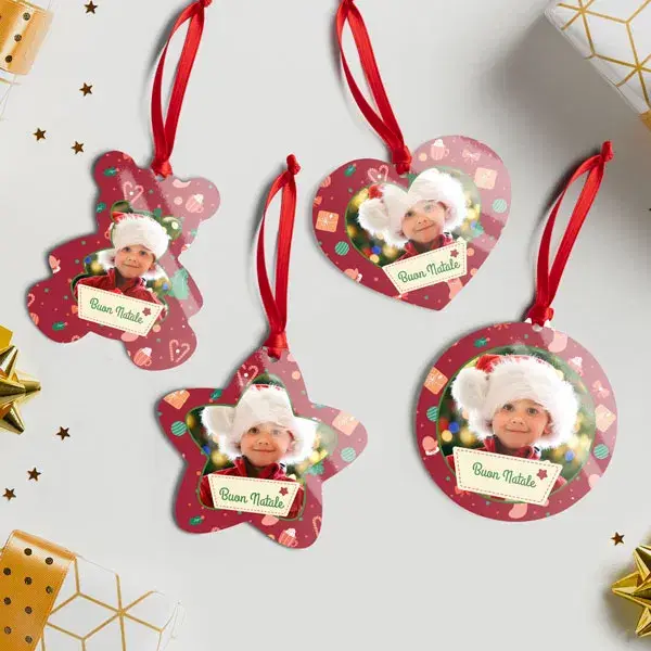 Miniatura: Decorazione Albero MDF Set