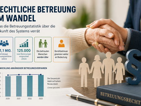 Rechtliche Betreuung im Wandel – Was die Betreuungsstatistik über die Zukunft des Systems verrät