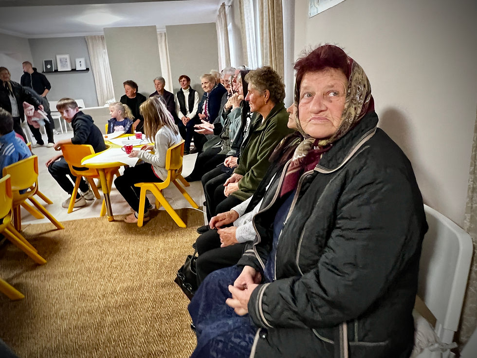 Direct Aid team work with the village of Harangláb, to build a new community center