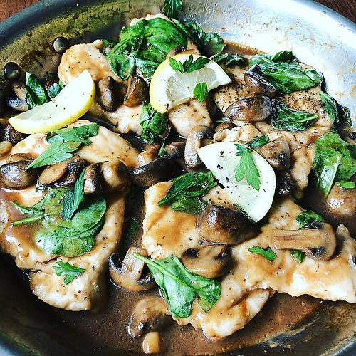 Chicken Marsala Florentine