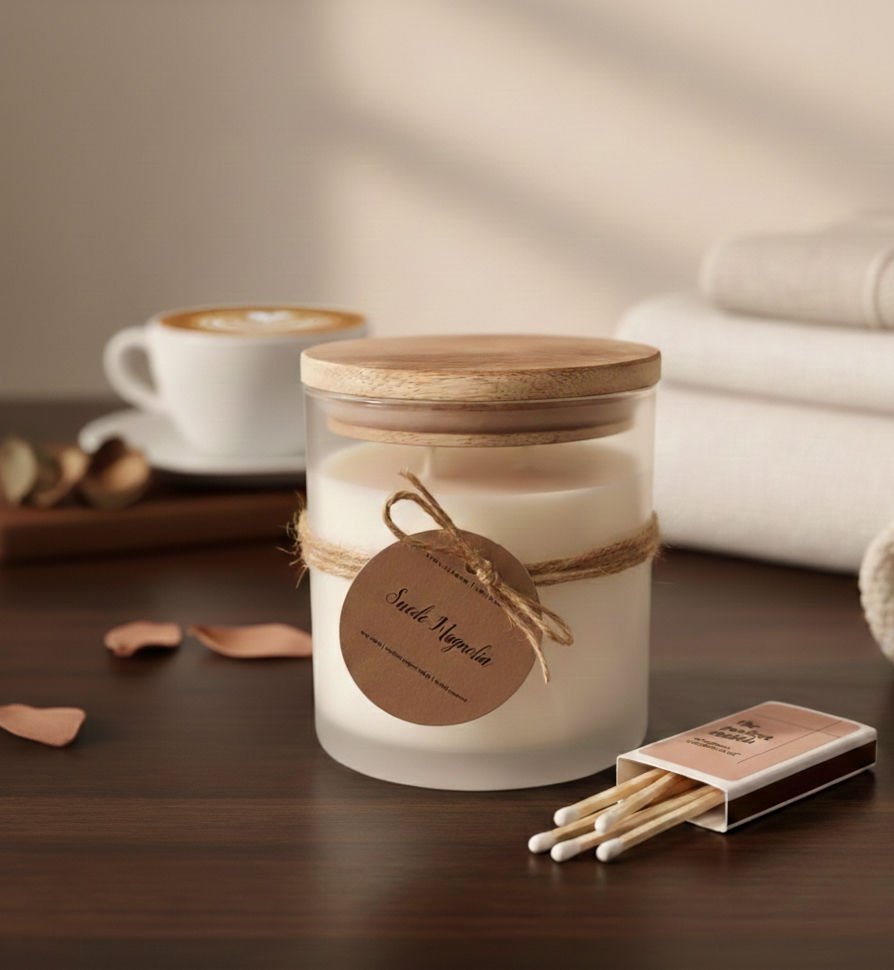 Suede Magnolia Candle