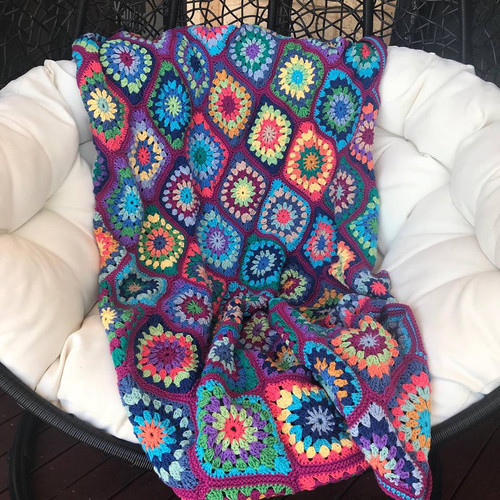 Boho Busselton Crochet Rug Kit Crochet A Rug The Blue Box