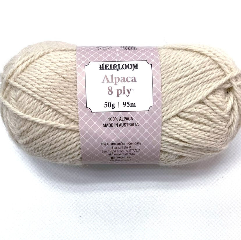 Thumbnail: So Soft Alpaca Wrap Kit in Heirloom Alpaca 8ply colour 6988 Natural Cream