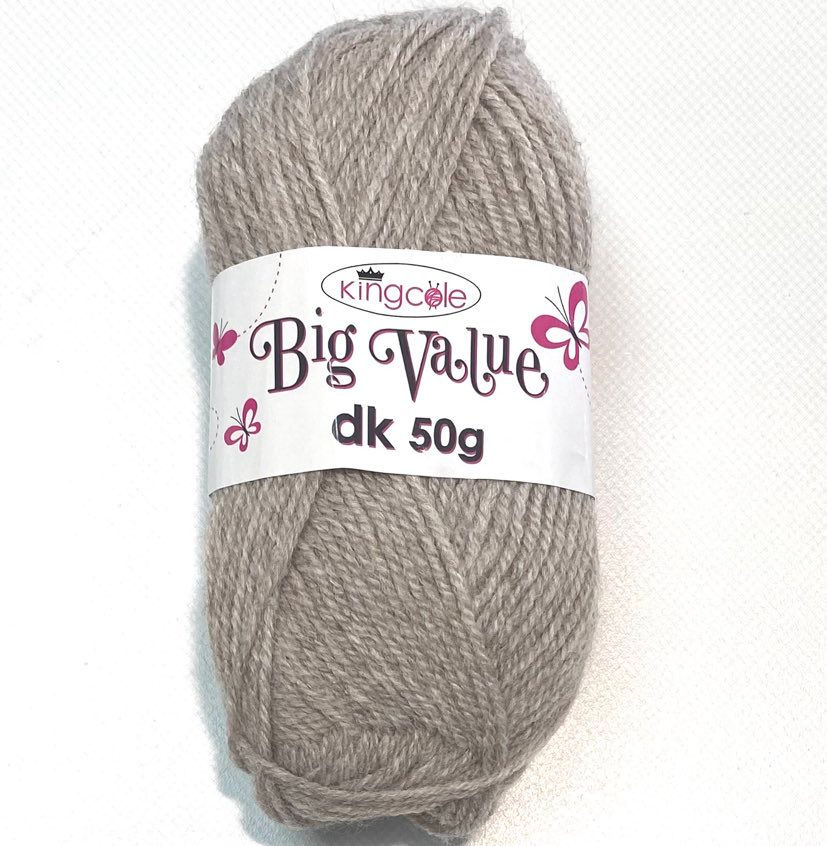 Thumbnail: King Cole Big Value DK Colour 4023 Taupe