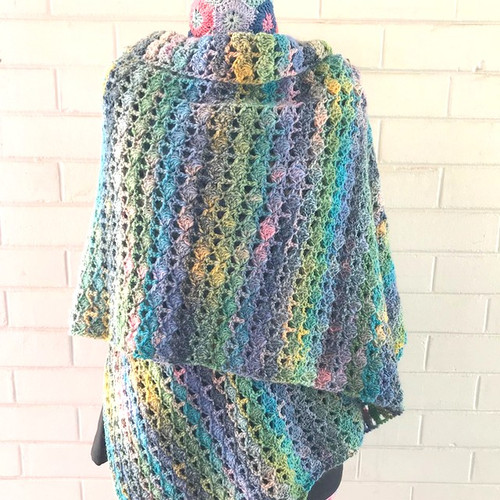 Sierra Crochet Wrap Kit Shell Design Crochet Wrap The Blue Box